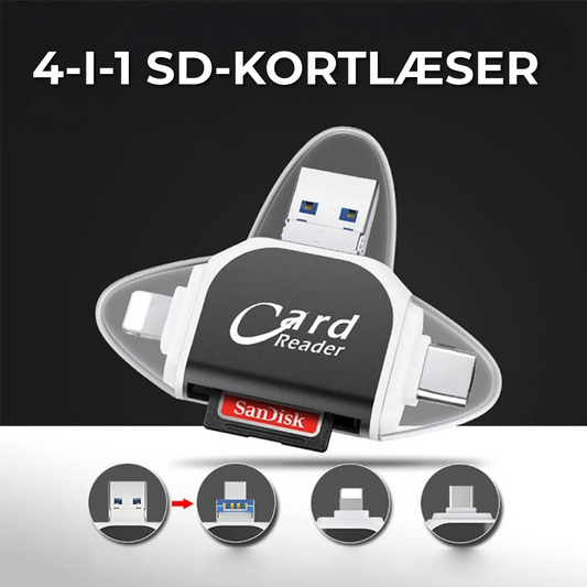 4-i-1 SD Kortlæser