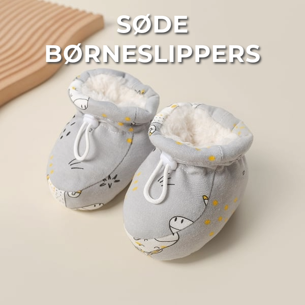 Søde børneslippers