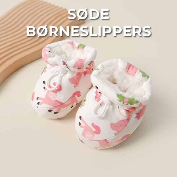 Søde børneslippers