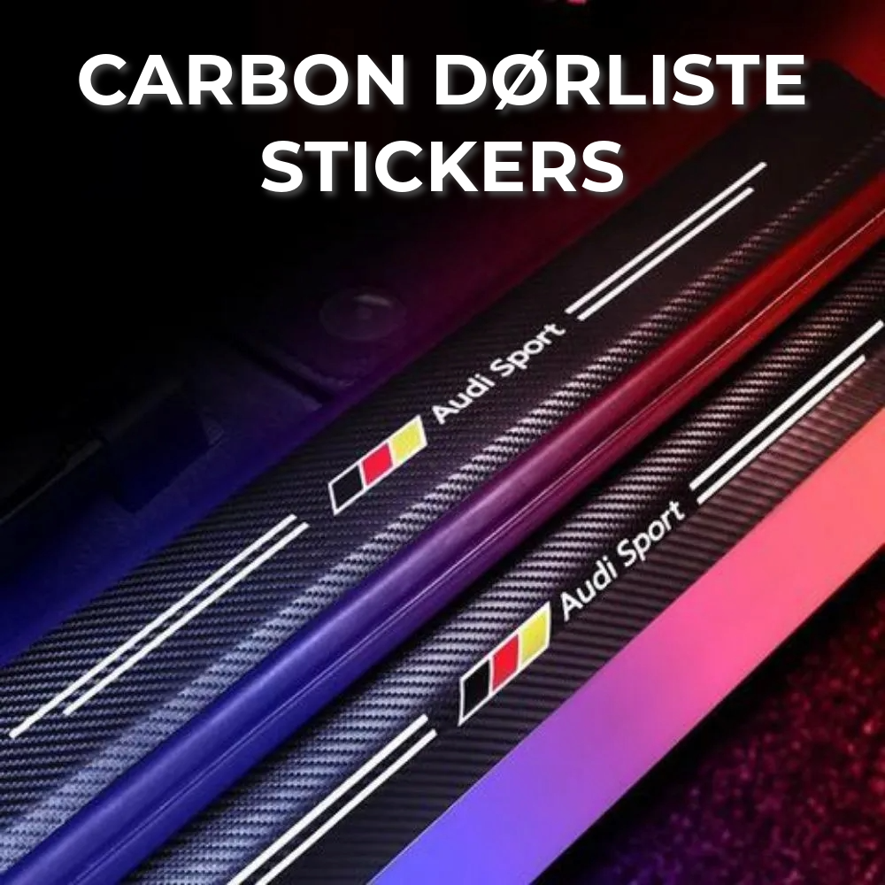 Carbon Dørliste stickers