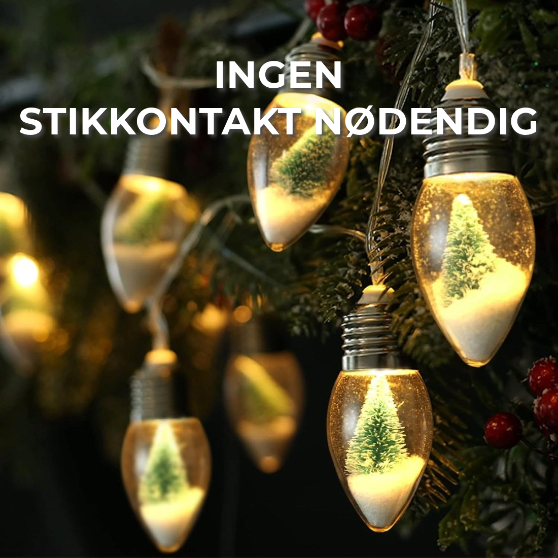 Stemningsfuld julebelysning